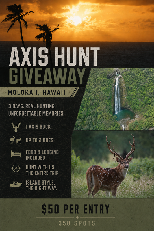Island Axis Hunt Giveaway - 350 Entries