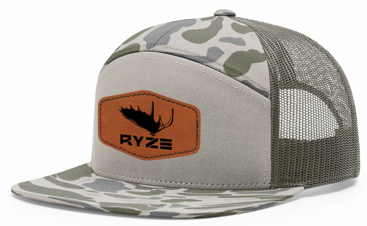 RYZE Moose Paddle Leather Patch Flat Brim Camo - Double Entries! Mtn Lion Giveaway