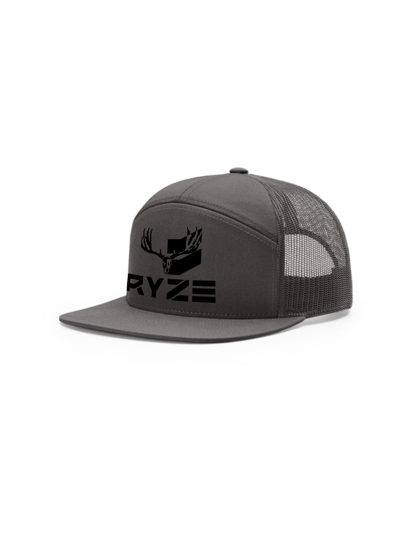 RYZE Flat Brim Mule Deer Hat Gray + Hunt Bundle